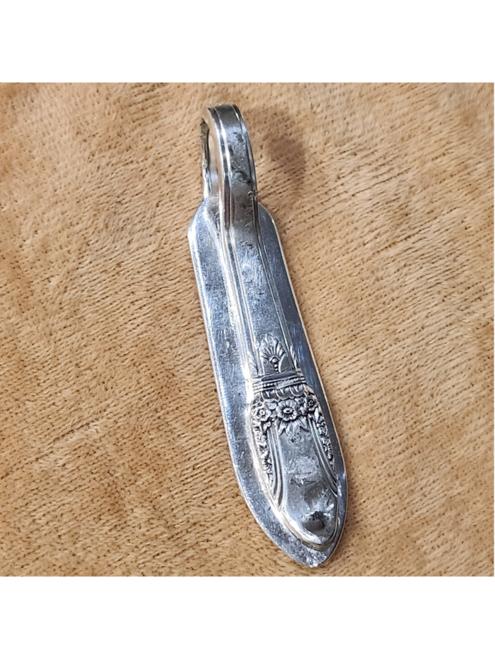 Rodgers bros First Love Silverplate Silverwear Money Clip Card Holder handmade